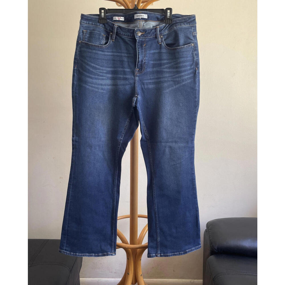 Vigoss Jagger Womens  Boot Cut Classic Jeans Size 18 Mid Rise  Denim